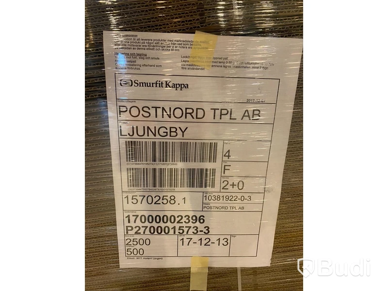 1 pall med ca 500 st Wellådor från Smurfit Kappa